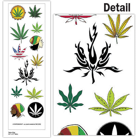 Pot Leaf Tattoos – US Novelty